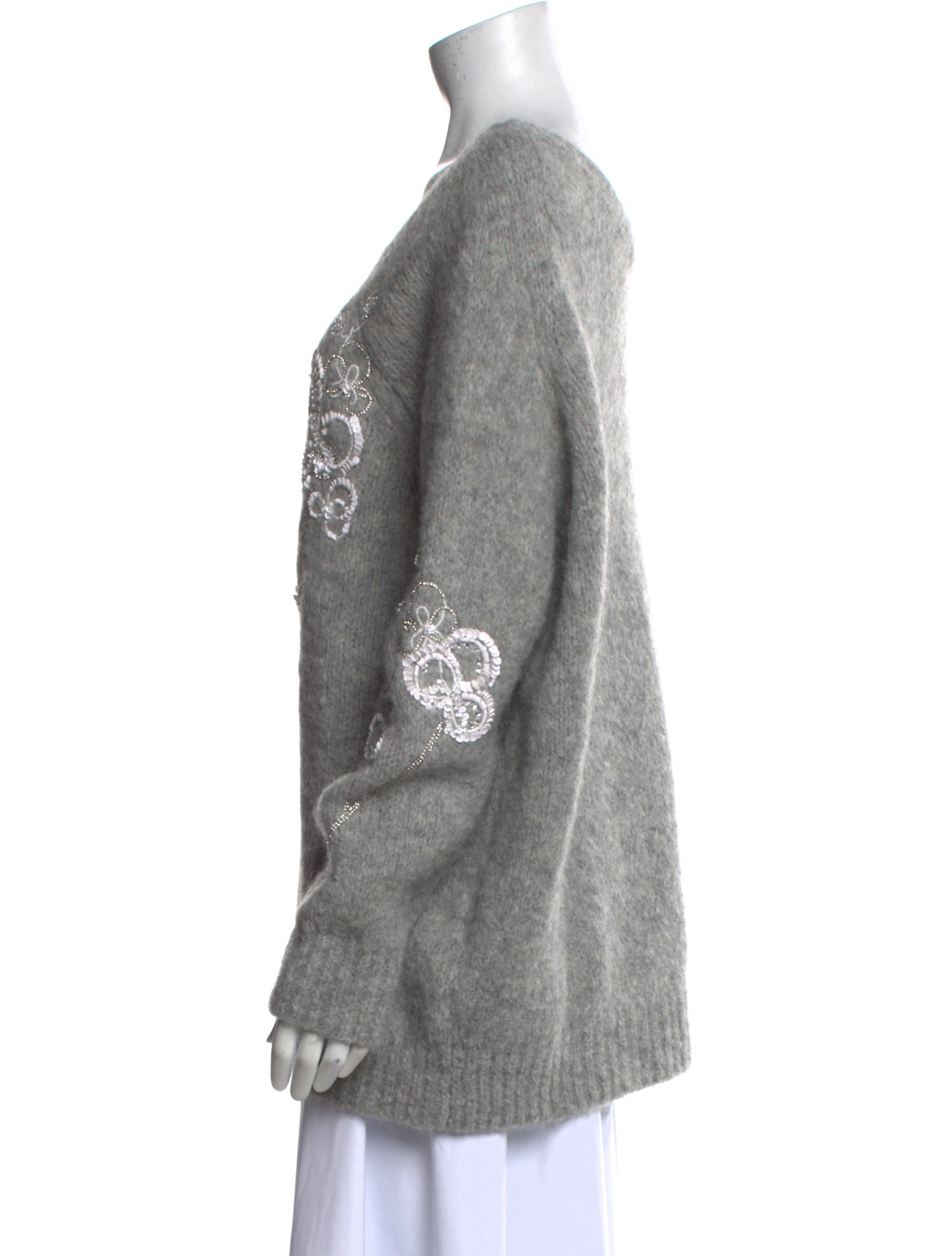 Bernadette Alpaca Graphic Print Sweater