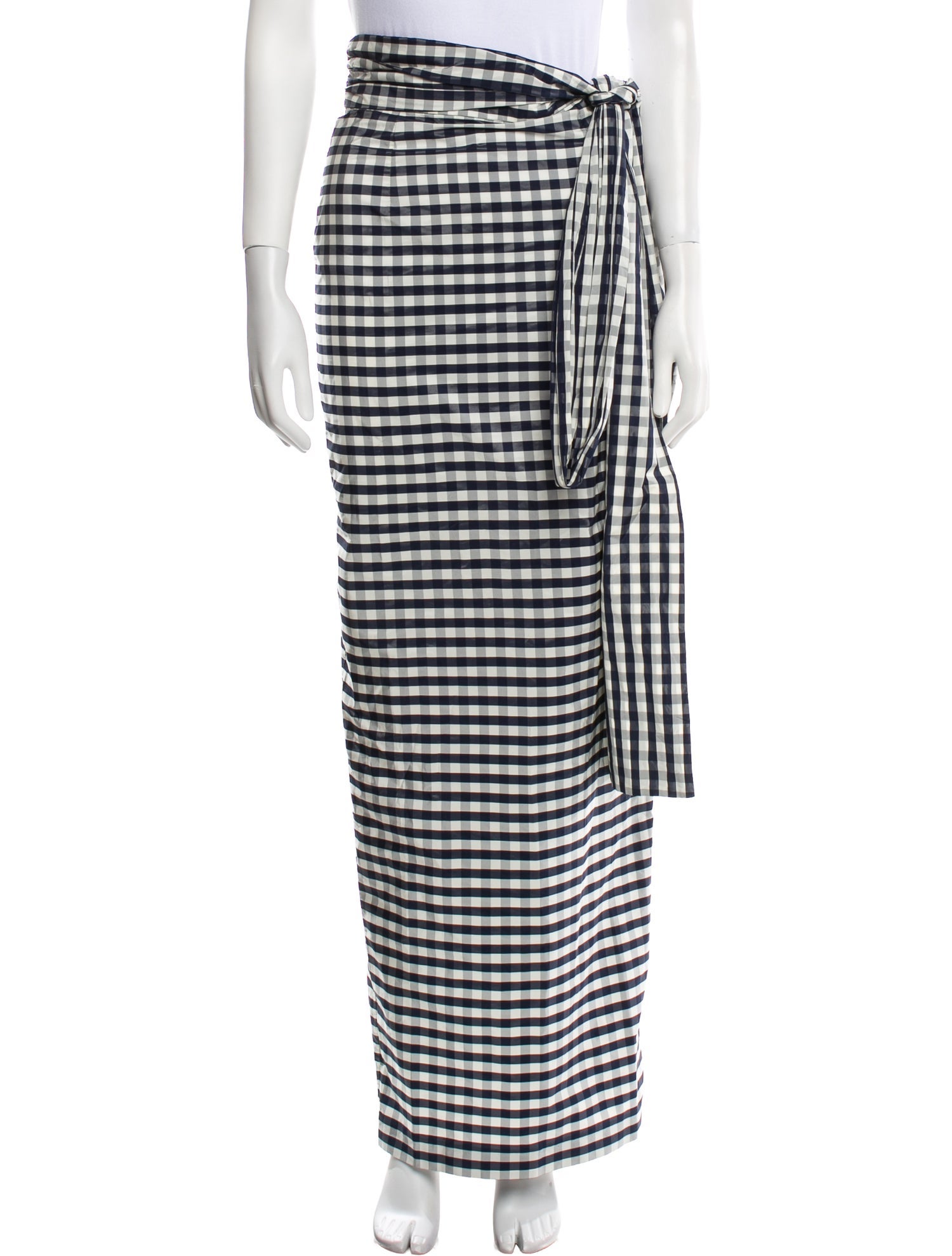 Bernadette Plaid Print Long Skirt