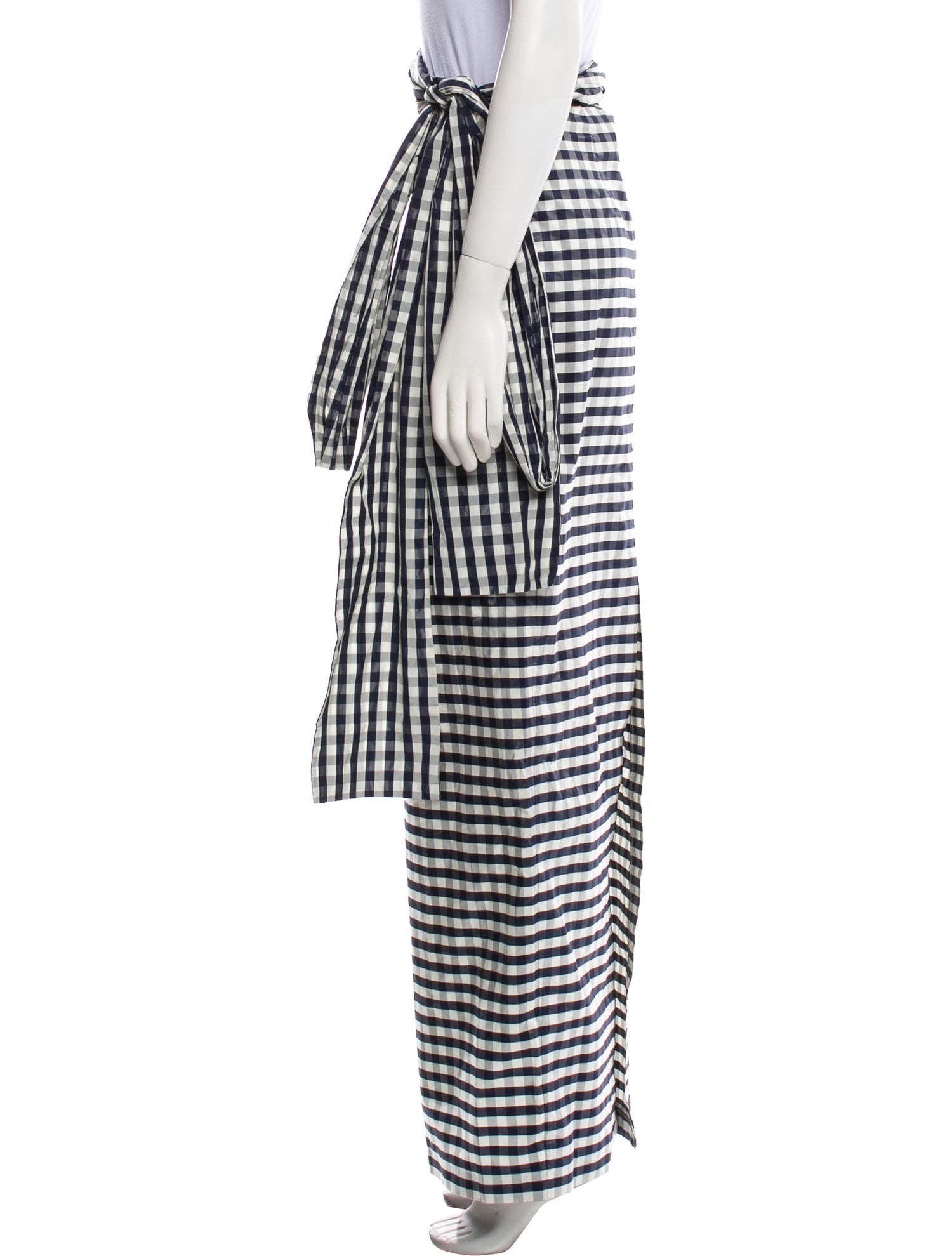 Bernadette Plaid Print Long Skirt