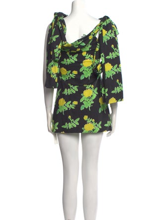 Bernadette Floral Print Mini Dress