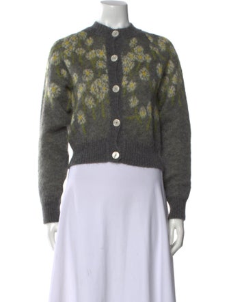 Bernadette Mohair Floral Print Sweater