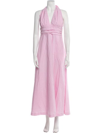 Bernadette Striped Long Dress