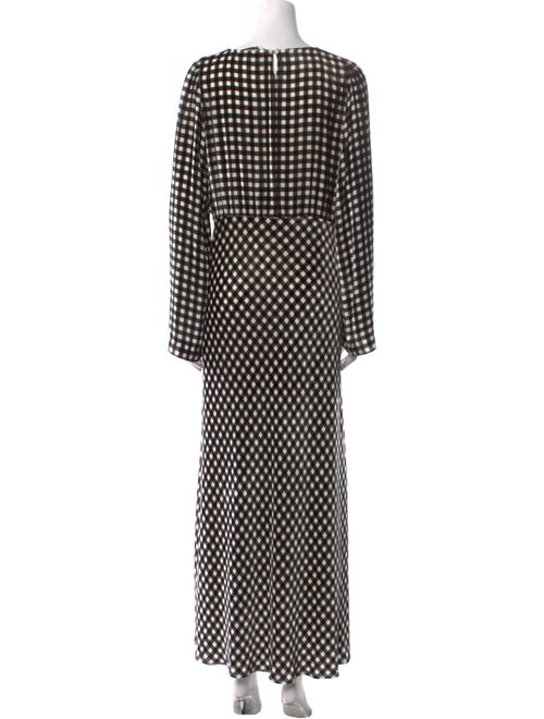 Bernadette Polka Dot Print Long Dress