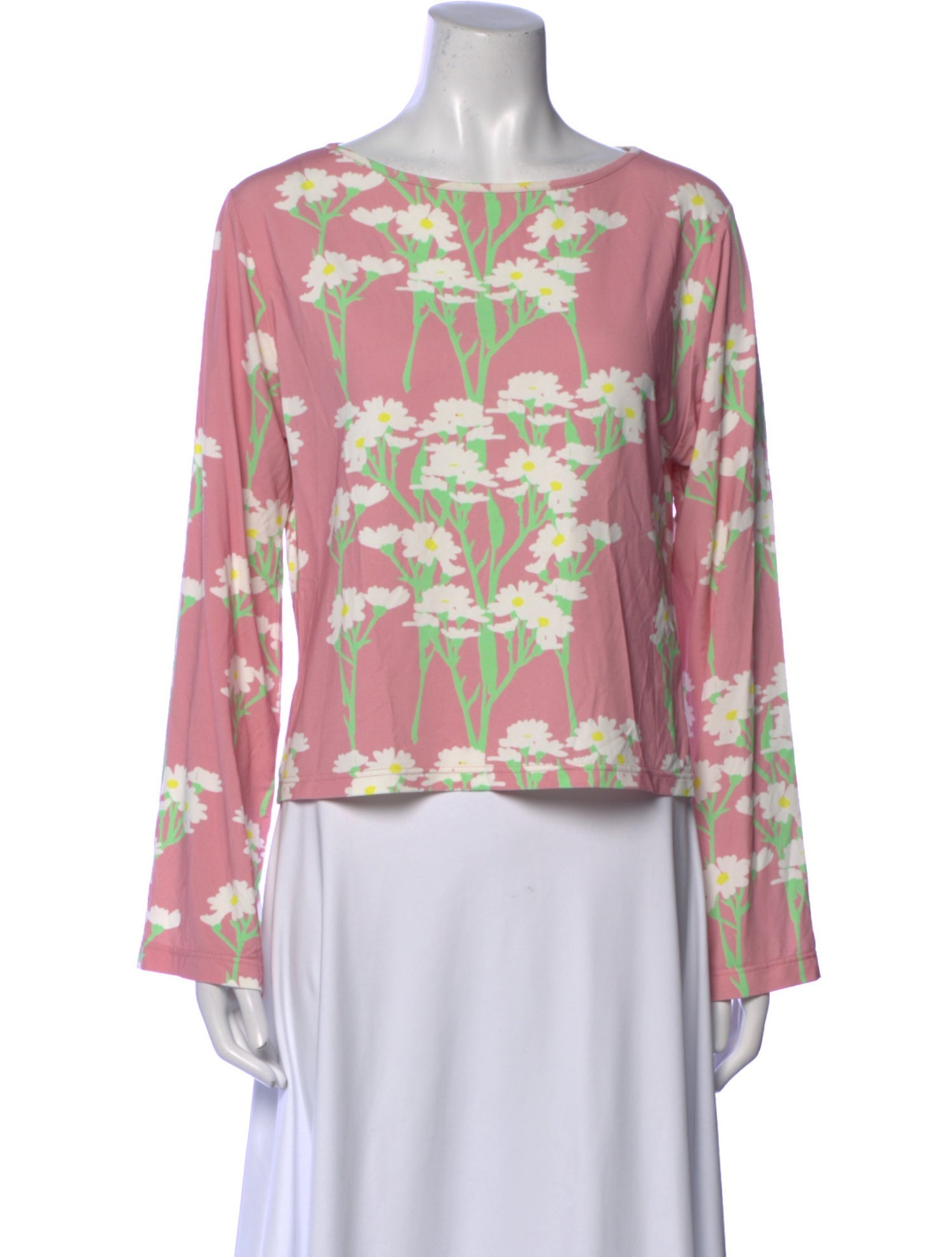 Bernadette Floral Print Bateau Neckline Blouse