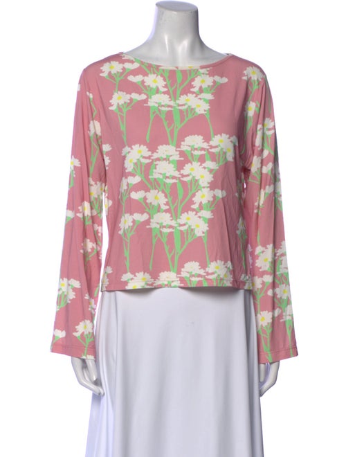 Bernadette Floral Print Bateau Neckline Blouse