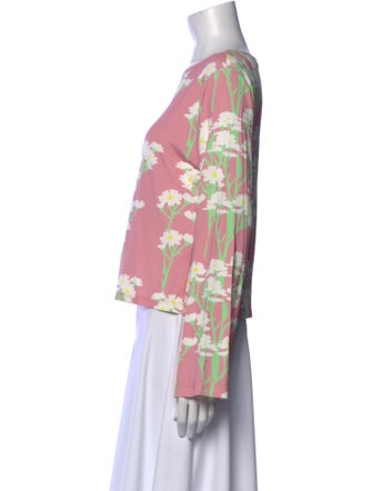 Bernadette Floral Print Bateau Neckline Blouse