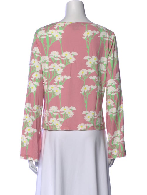 Bernadette Floral Print Bateau Neckline Blouse
