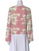 Bernadette Floral Print Bateau Neckline Blouse