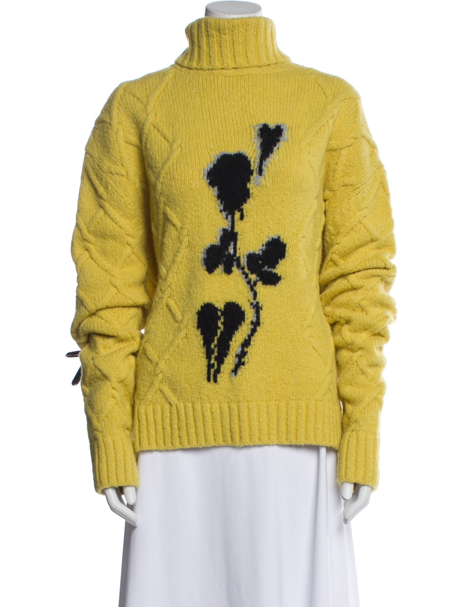 Bernadette Printed Turtleneck Sweater