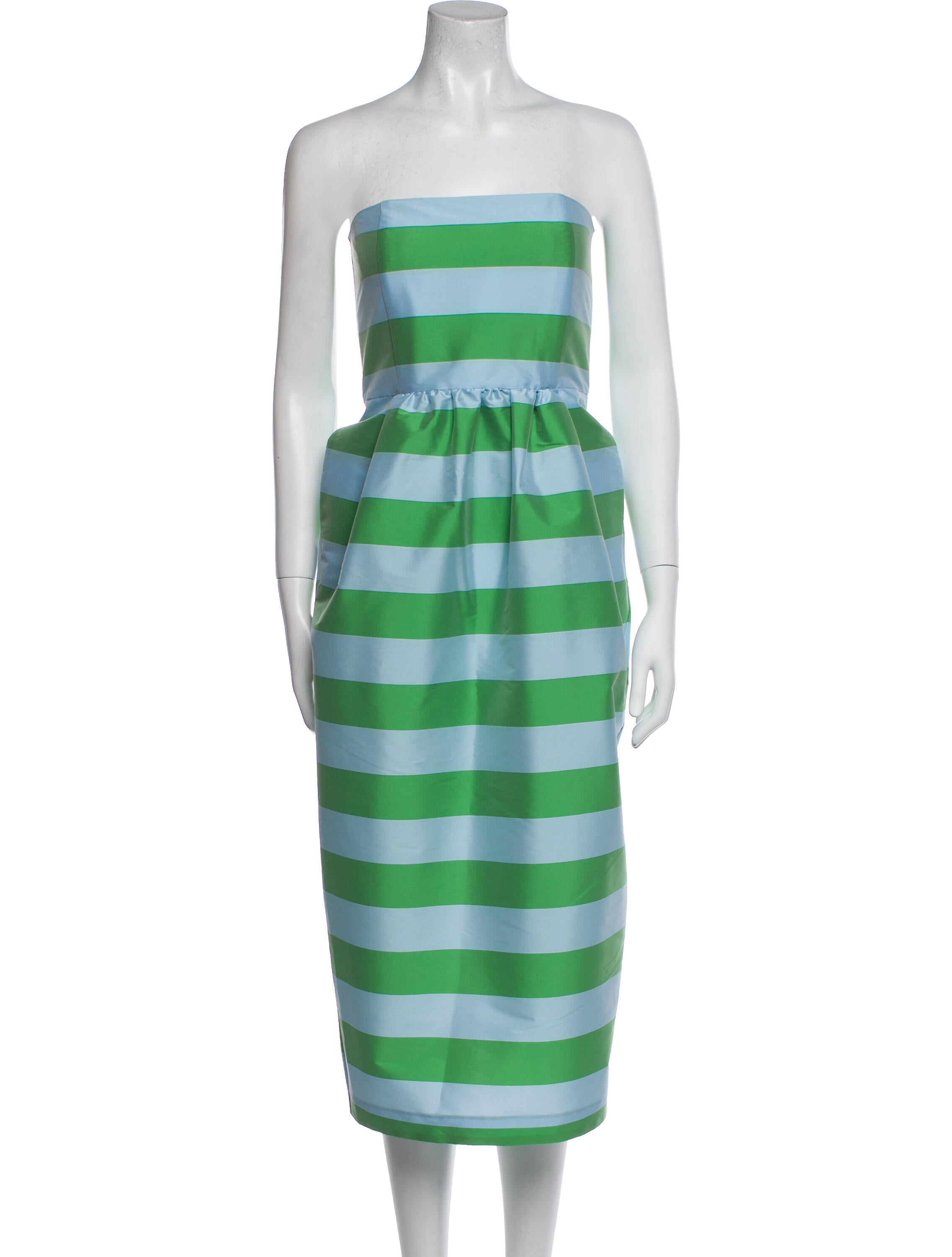 Bernadette Striped Knee-Length Dress