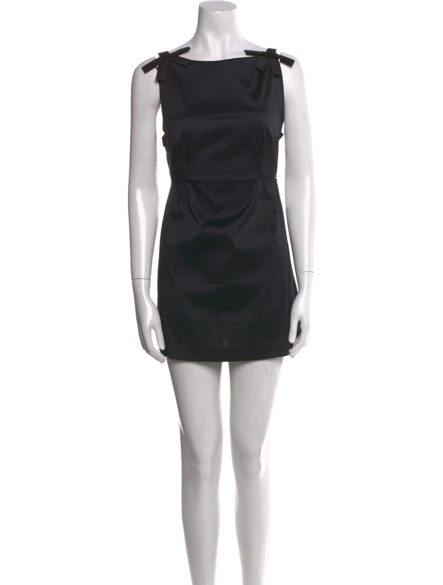 Bernadette Bateau Neckline Mini Dress