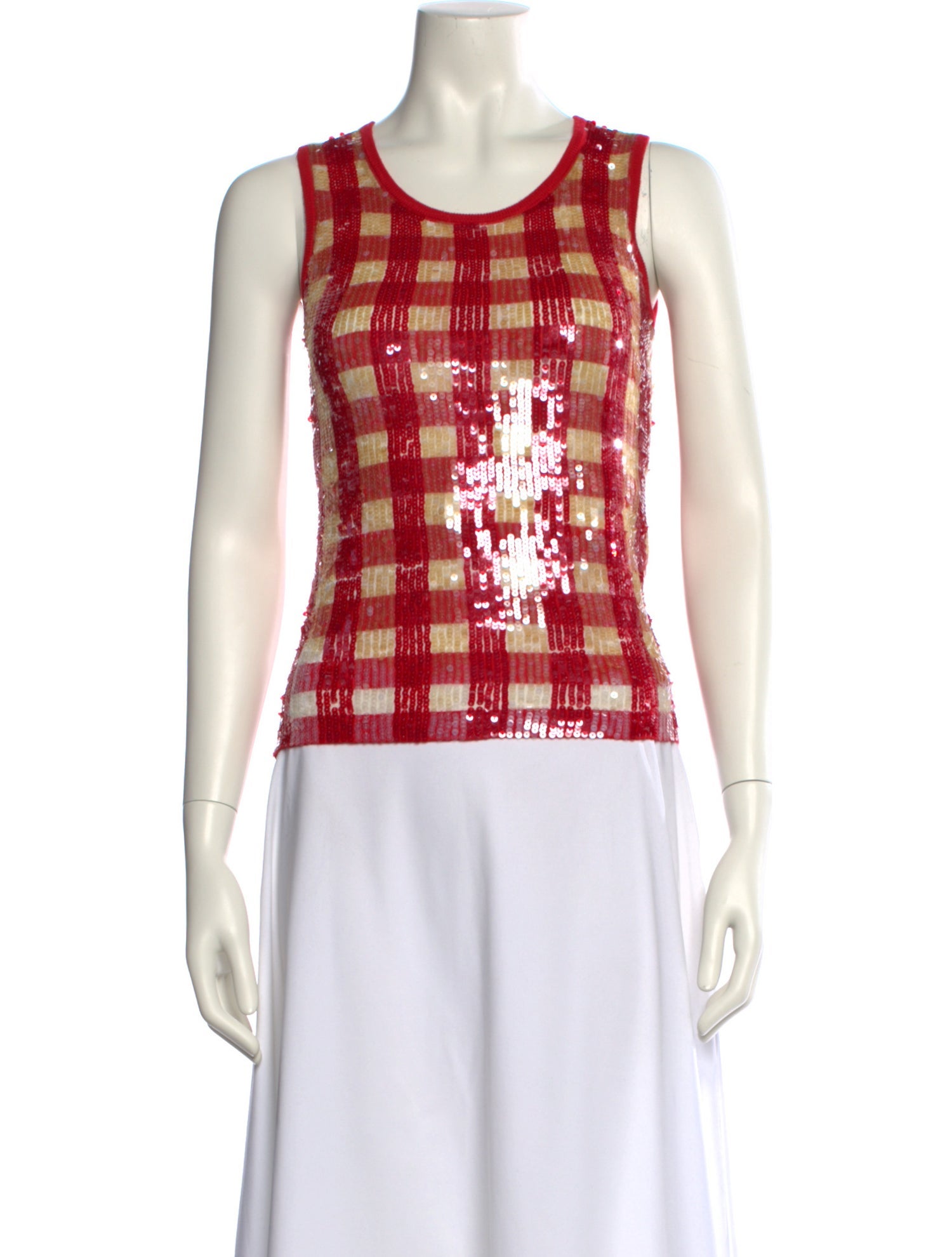 Bernadette Merino Wool Plaid Print Top w/ Tags