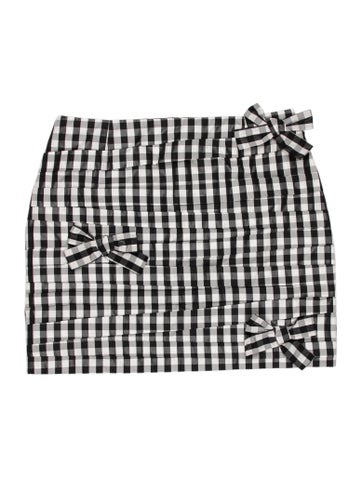 Pre-owned Bernadette Plaid Print Mini Skirt W/ Tags In Multi