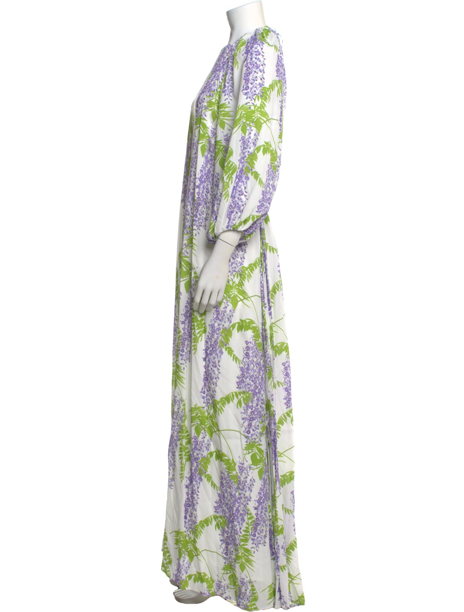 Bernadette Floral Print Long Dress w/ Tags