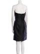 Bernard Perris Strapless Mini Dress