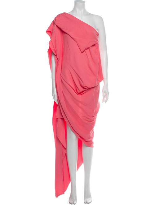 Bernhard Willhelm Silk Knee-Length Dress Pink