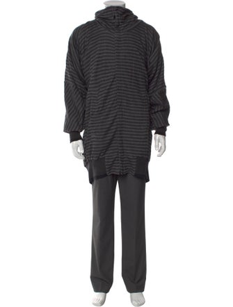Bernhard Willhelm Striped Turtleneck Hoodie