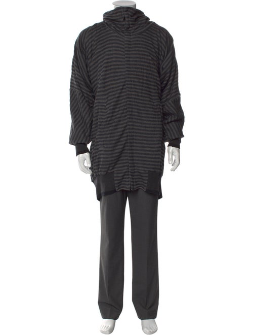 Bernhard Willhelm Striped Turtleneck Hoodie