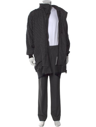 Bernhard Willhelm Striped Turtleneck Hoodie