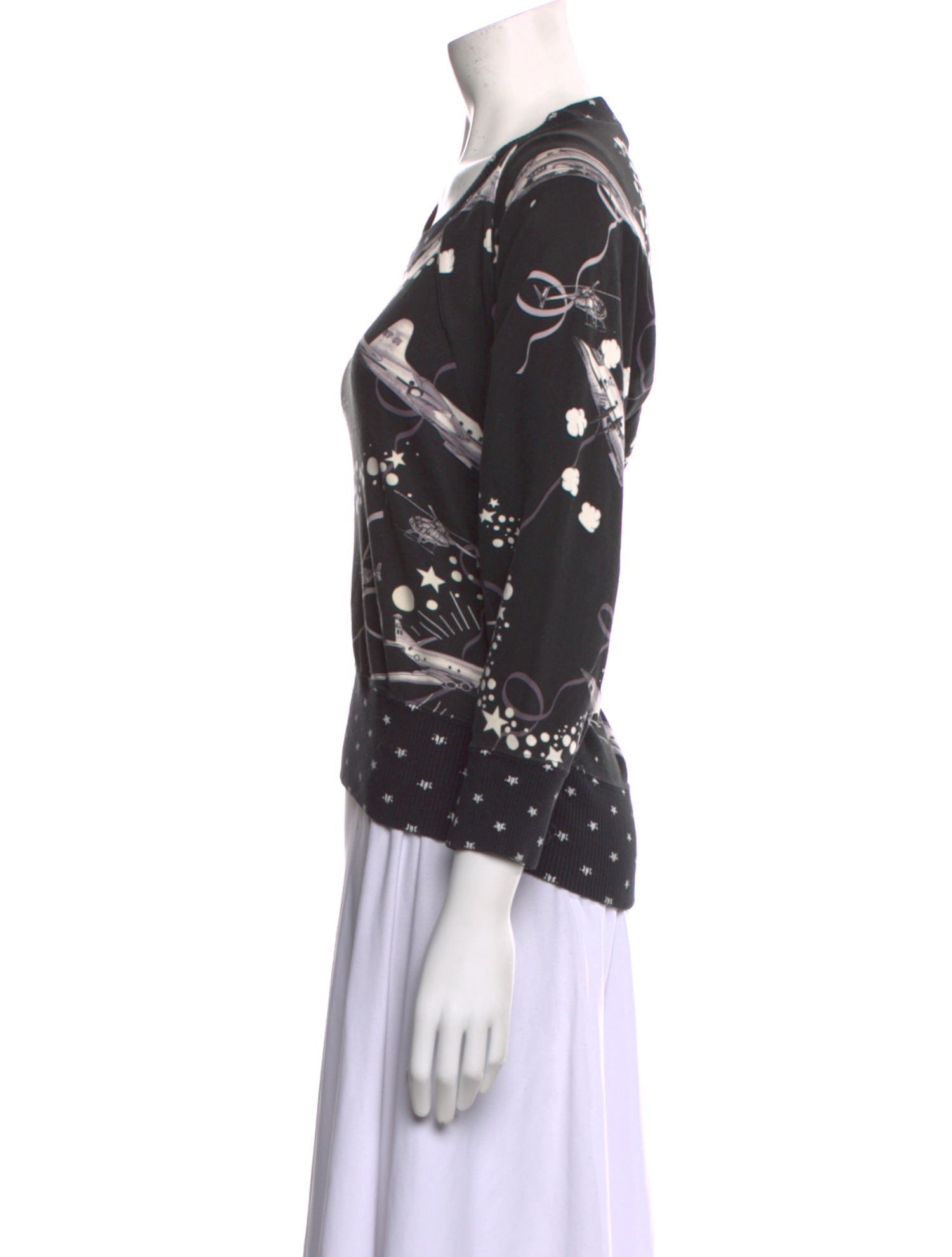 Bernhard Willhelm Printed Scoop Neck Sweatshirt