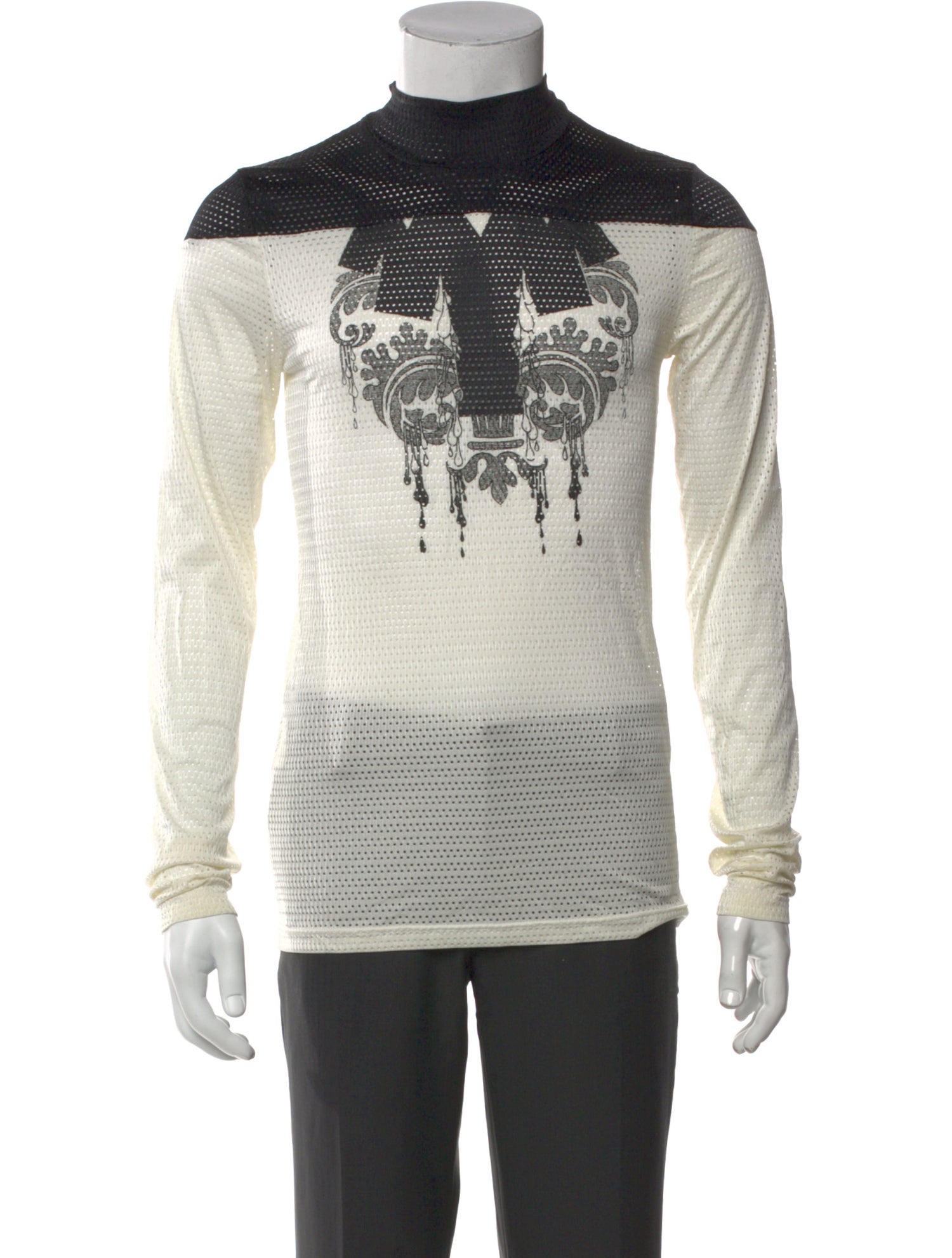 Bernhard Willhelm Graphic Print Mock Neck T-Shirt