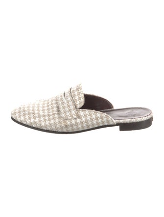 Bougeotte Houndstooth Print Mules