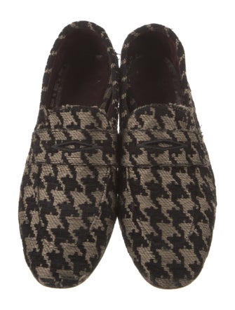 Bougeotte Houndstooth Print Loafers