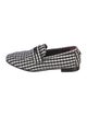 Bougeotte Canvas Plaid Print Loafers