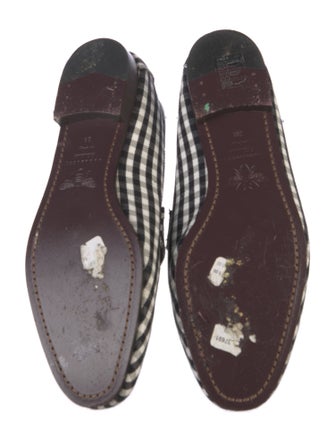 Bougeotte Canvas Plaid Print Loafers