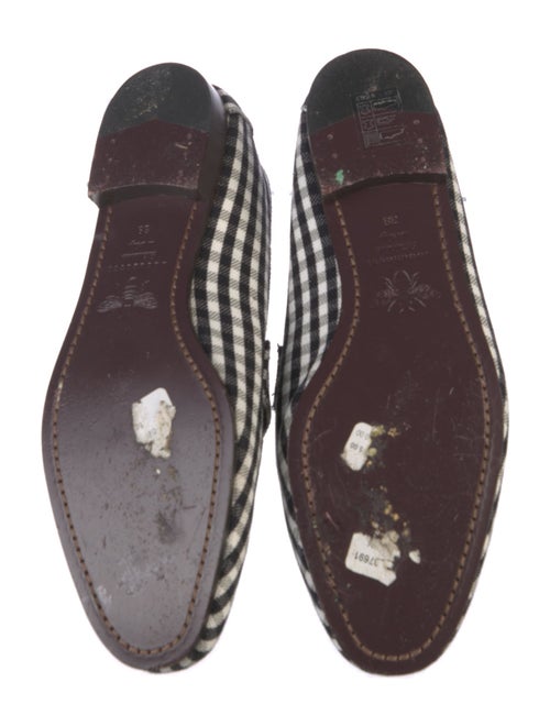 Bougeotte Canvas Plaid Print Loafers
