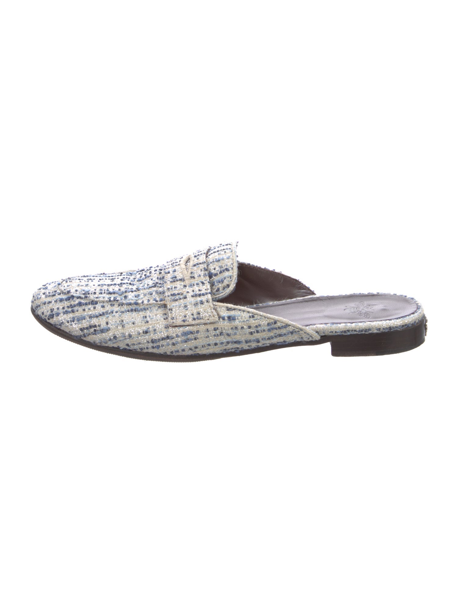 Bougeotte Tweed Tweed Pattern Mules