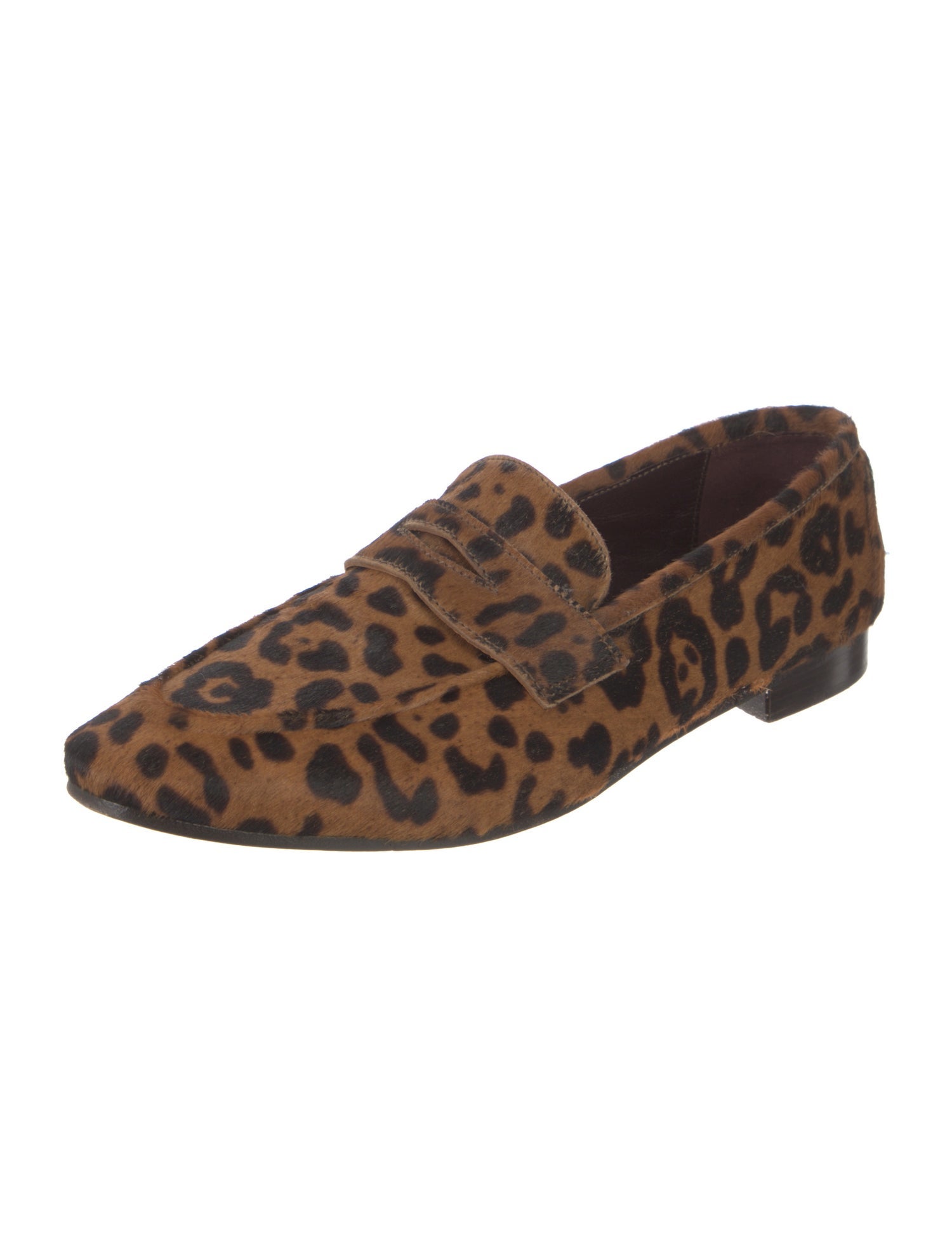Bougeotte Ponyhair Animal Print Loafers