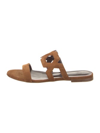 Bougeotte Suede Leather Trim Embellishment Slides