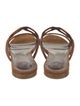 Bougeotte Suede Leather Trim Embellishment Slides