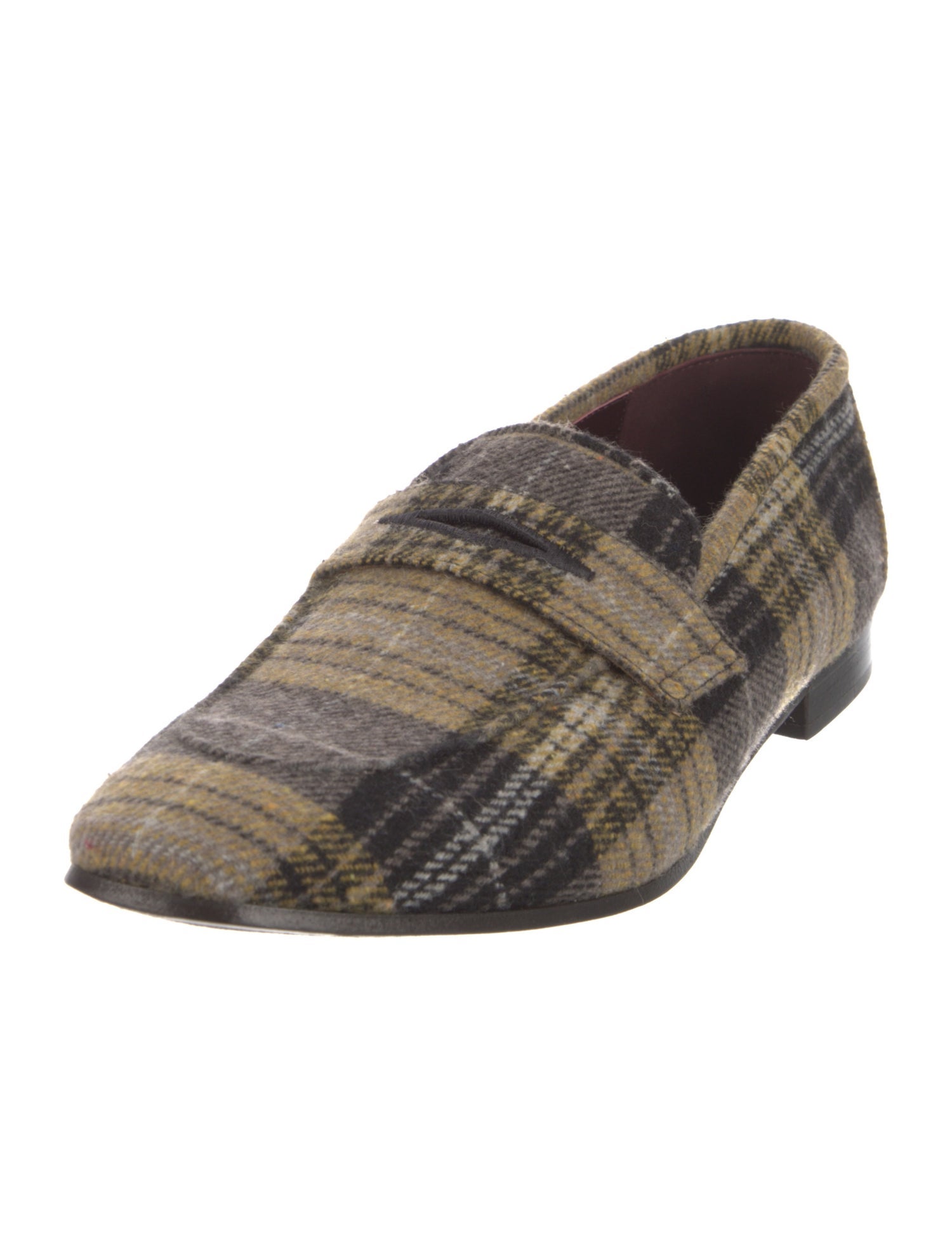 Bougeotte Tweed Printed Loafers