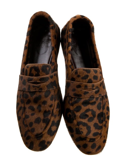 Bougeotte Ponyhair Animal Print Loafers