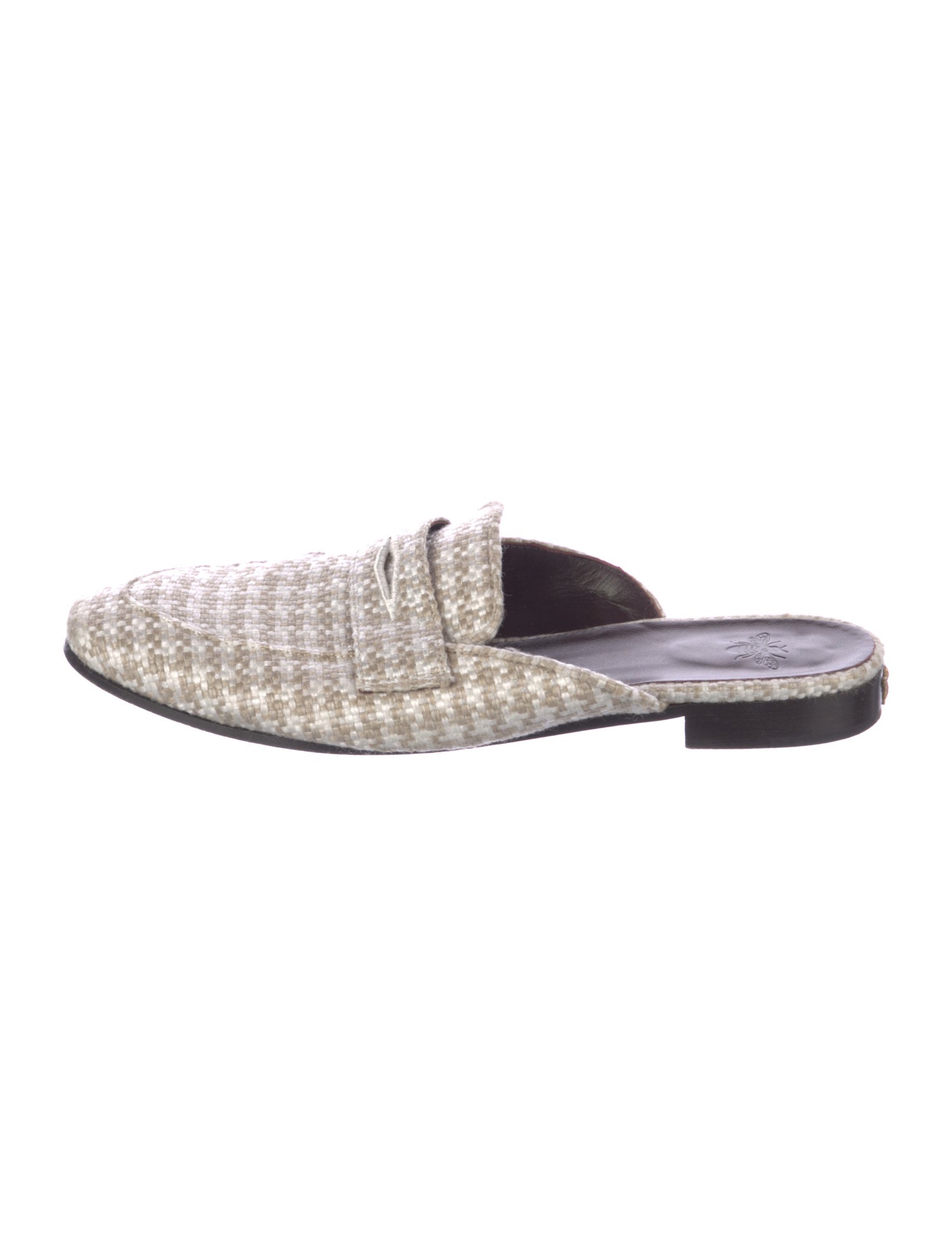 Bougeotte Tweed Pattern Mules