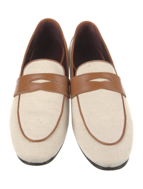 Bougeotte Canvas Colorblock Pattern Loafers