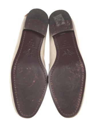 Bougeotte Canvas Colorblock Pattern Loafers