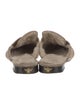 Bougeotte Suede Fur Trim Mules