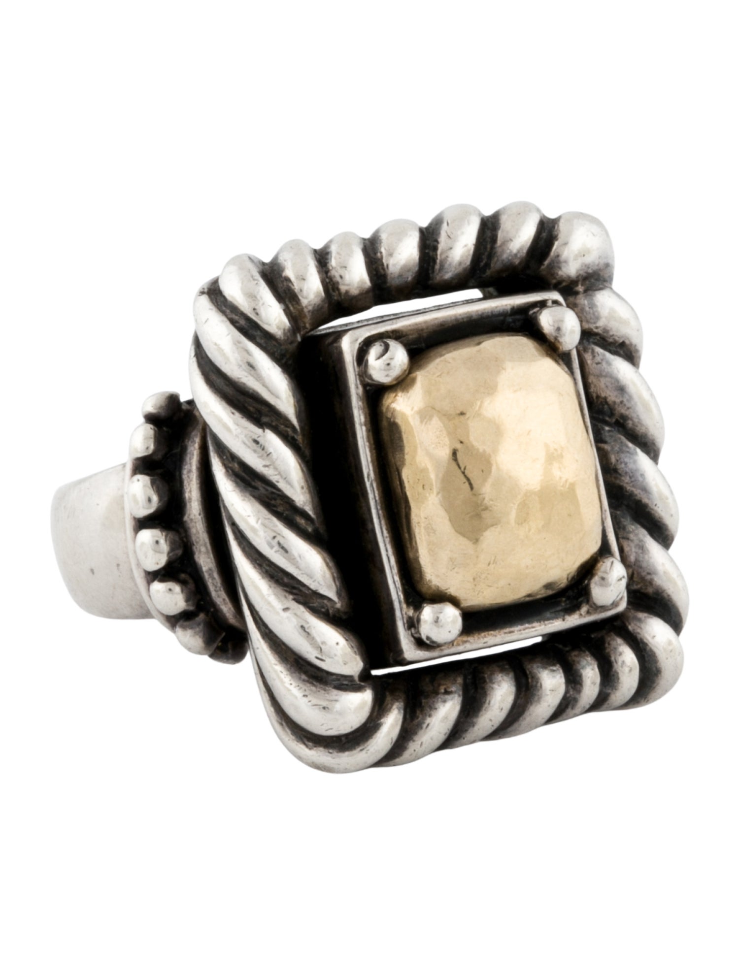 Ron Rizzo Two-Tone Cocktail Ring