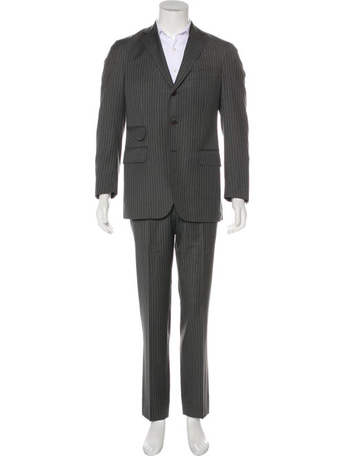 Boglioli Wool Pinstripe Suit grey