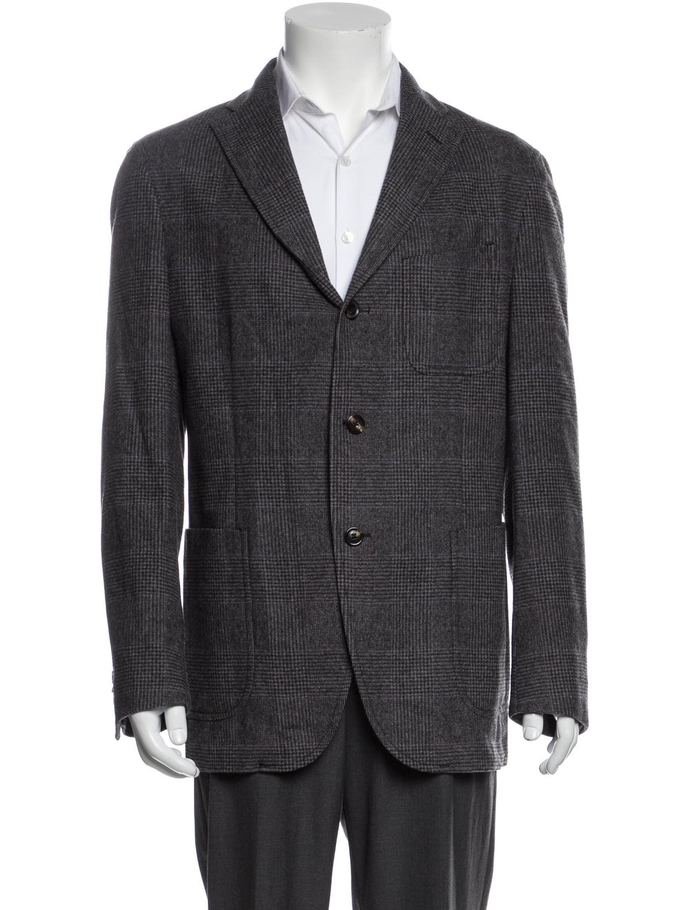 Boglioli Plaid Print Blazer - image 1