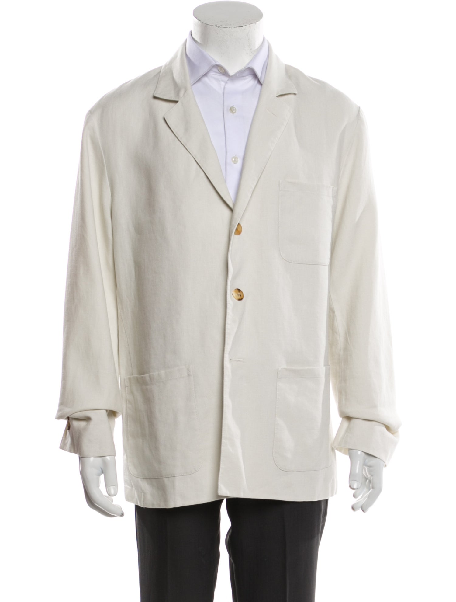 Boglioli Linen Blazer Neutrals Suiting, Clothing BGL24144 The