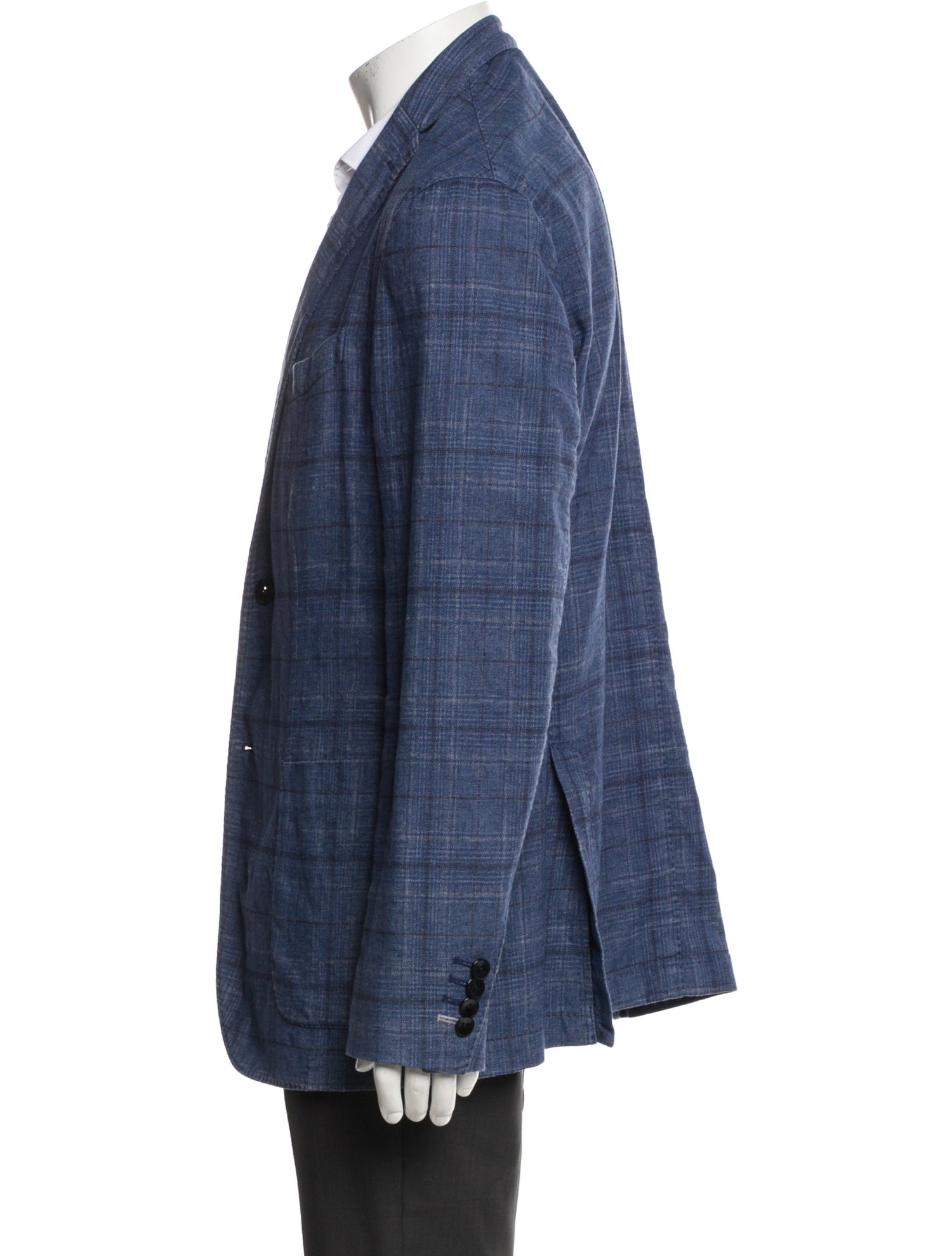 Boglioli Plaid Print Blazer