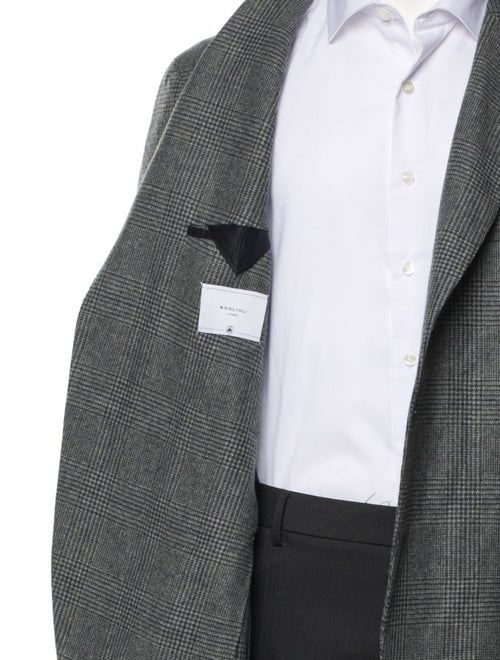 Boglioli Virgin Wool Houndstooth Print Blazer
