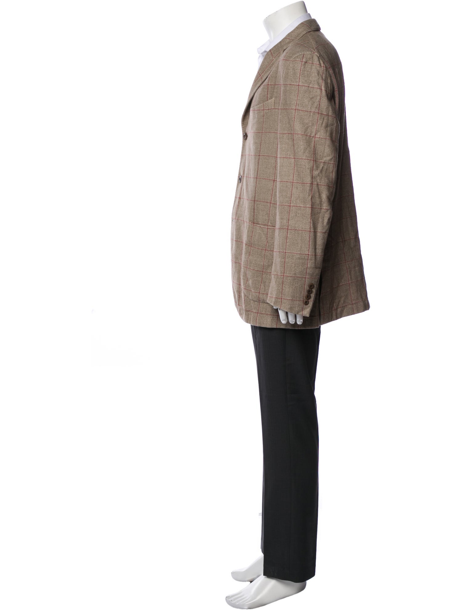 Boglioli Plaid Print Jacket