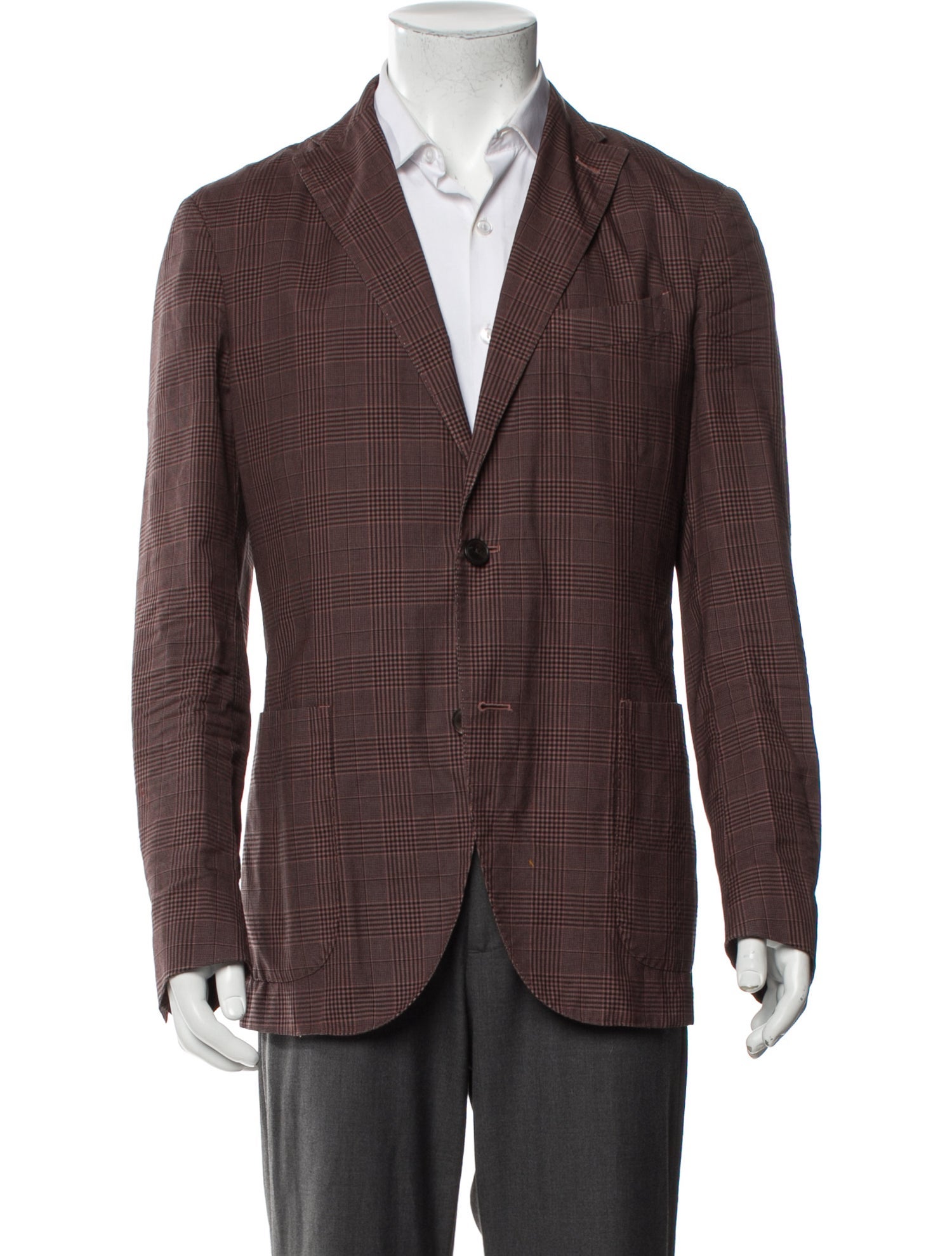 Boglioli Wool Plaid Print Sport Coat