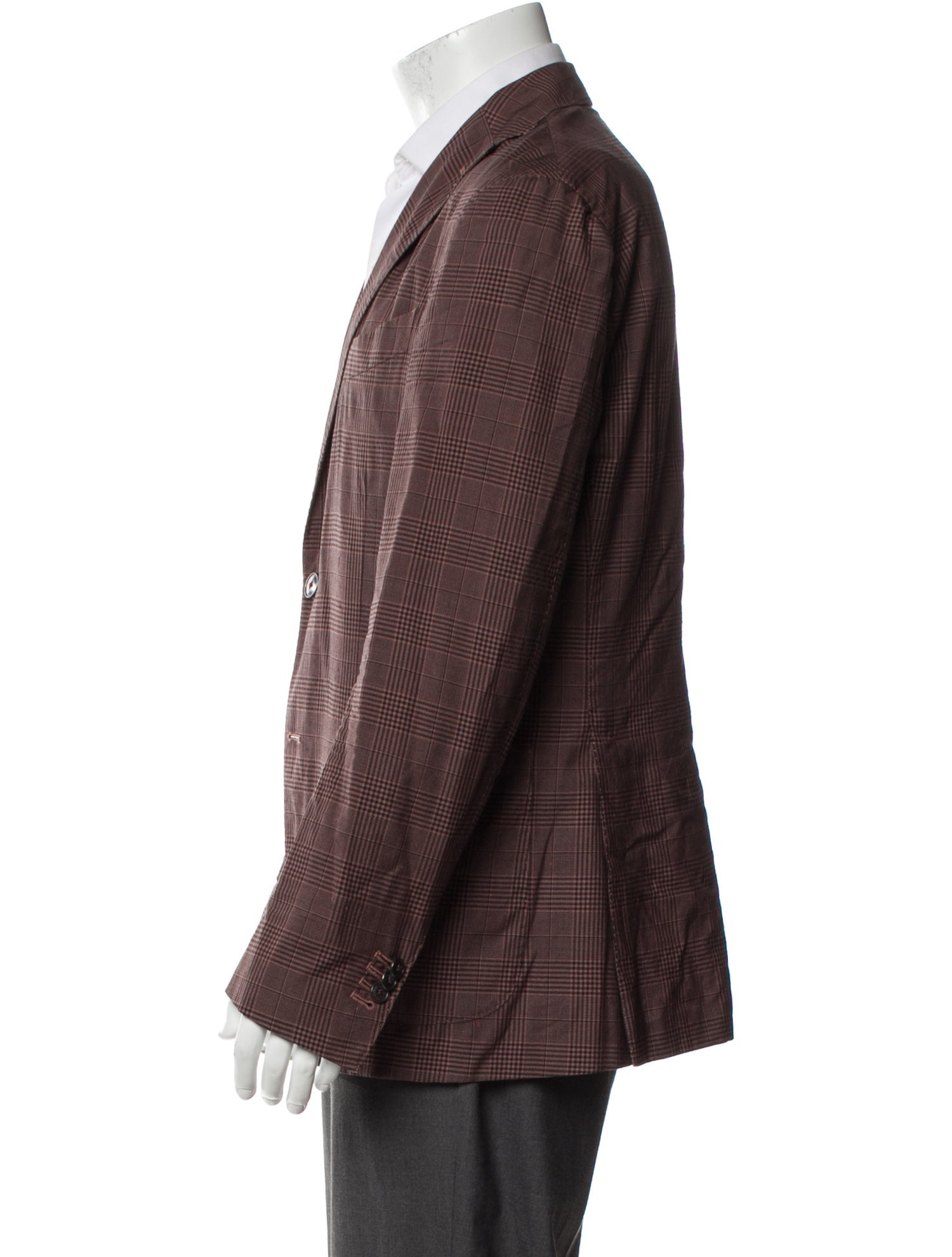 Boglioli Wool Plaid Print Sport Coat