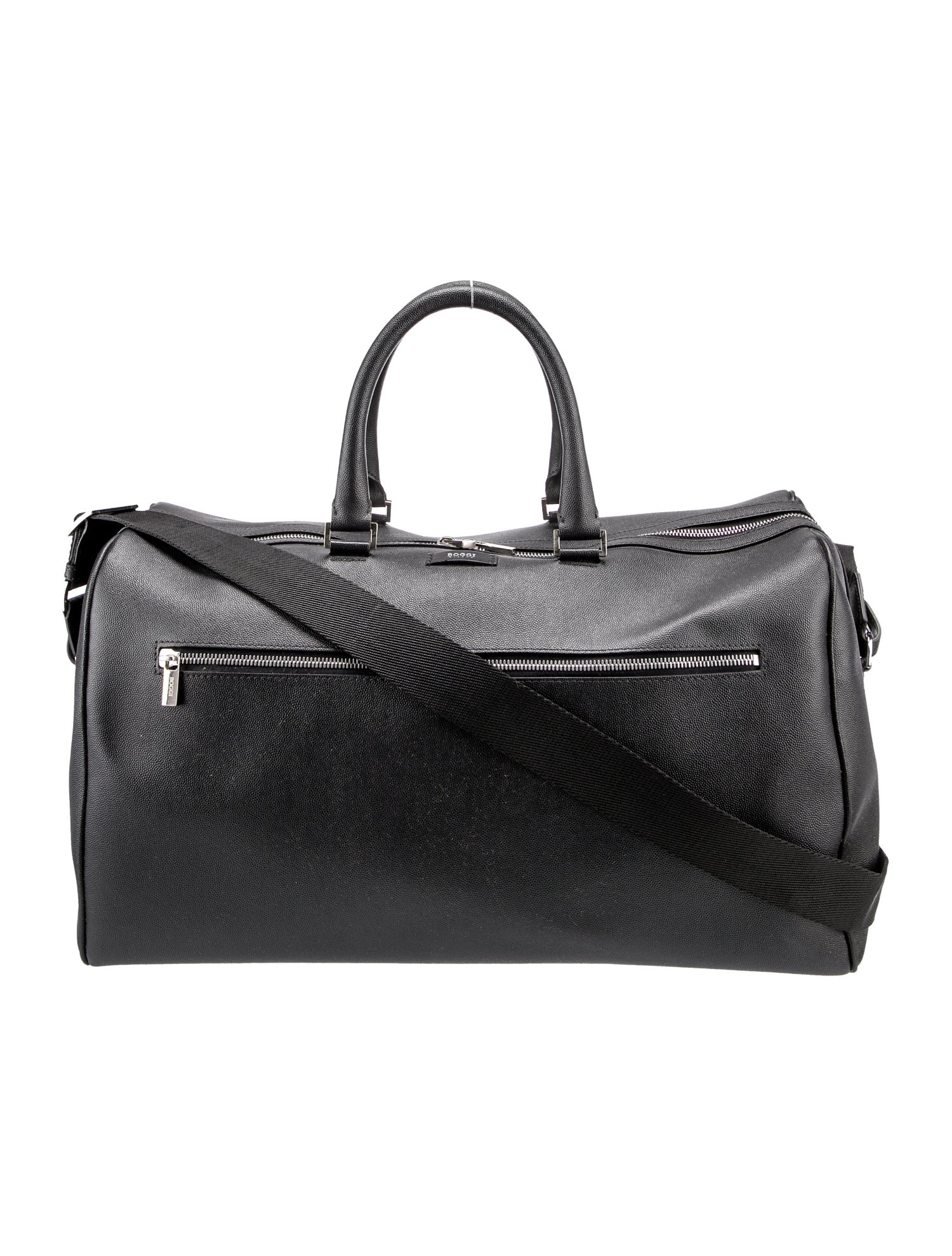 Boglioli Leather Weekender Bag